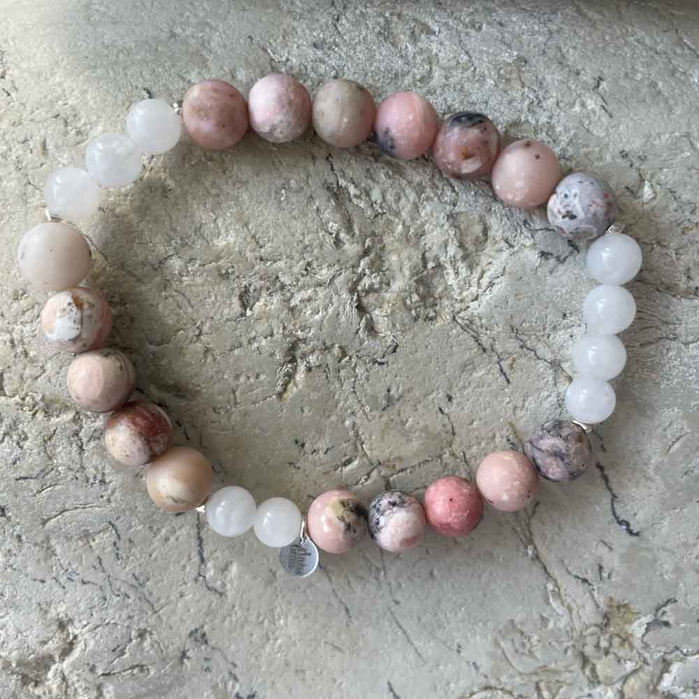 Moonstone & Pink Opal bracelet