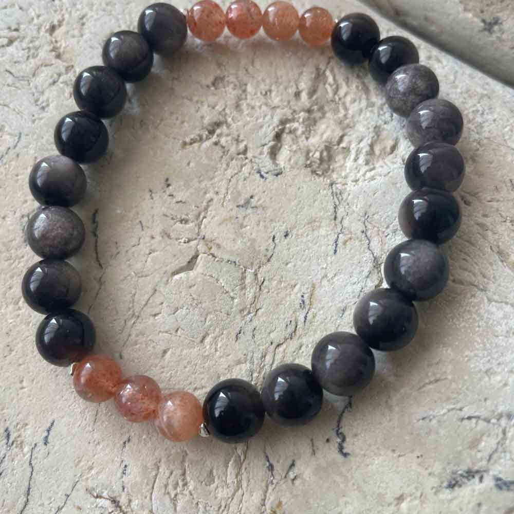 Obsidian & Arusha bracelet
