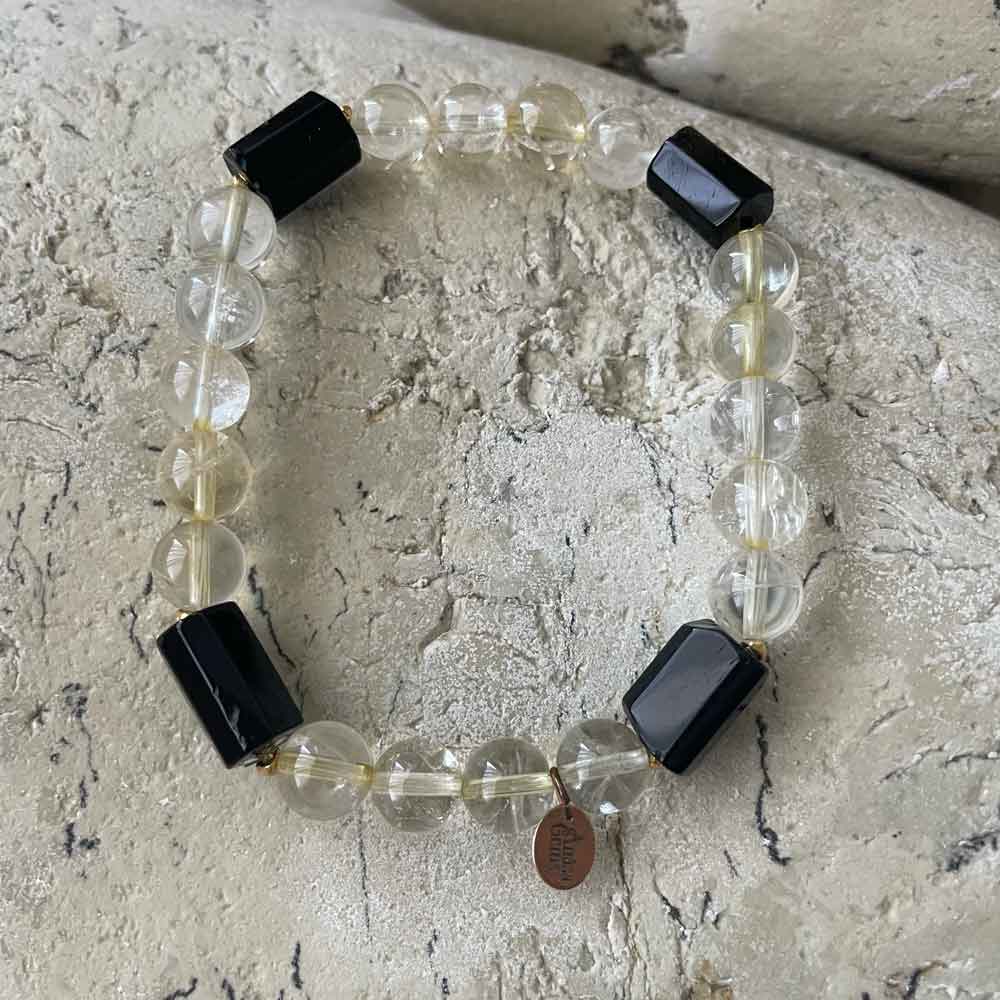 Citrine & Onyx bracelet