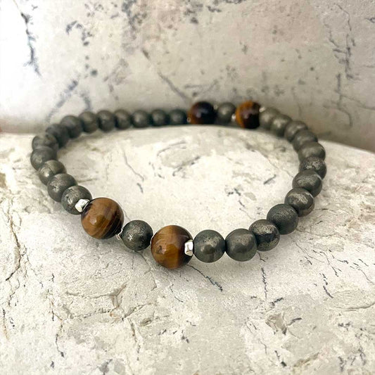 Pyrite & Tiger Eye bracelet