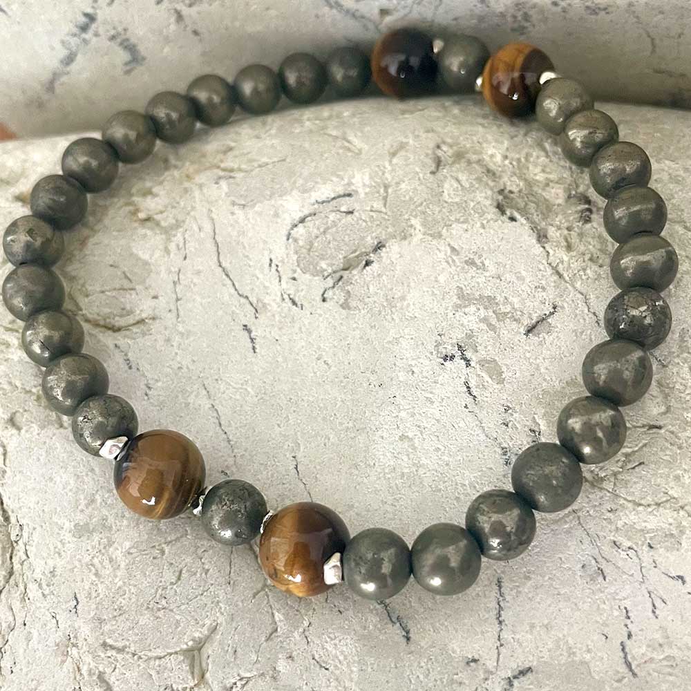 Pyrite & Tiger Eye bracelet