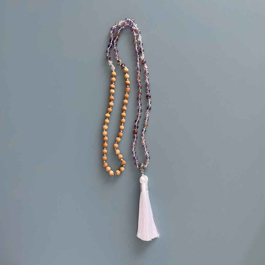 Mala, Melody Stone, Sandalwood beads.