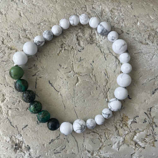 African & White Turquoise bracelet