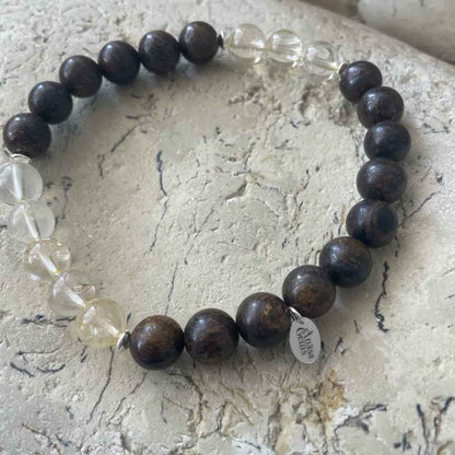 Citrine & Bronzite bracelet