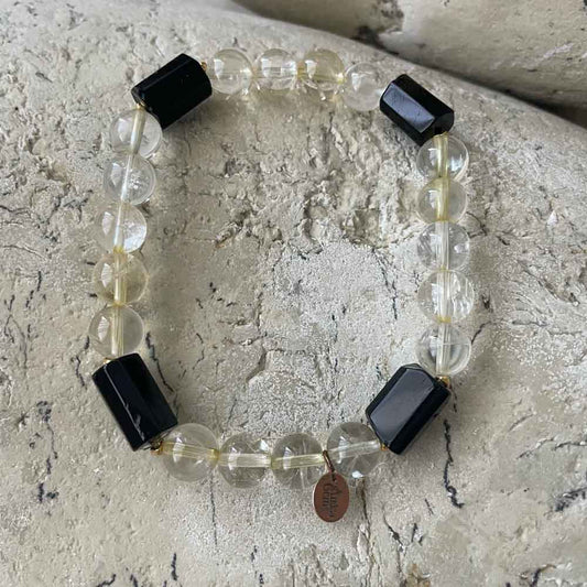 Citrine & Onyx bracelet