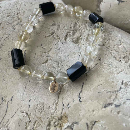 Citrine & Onyx bracelet