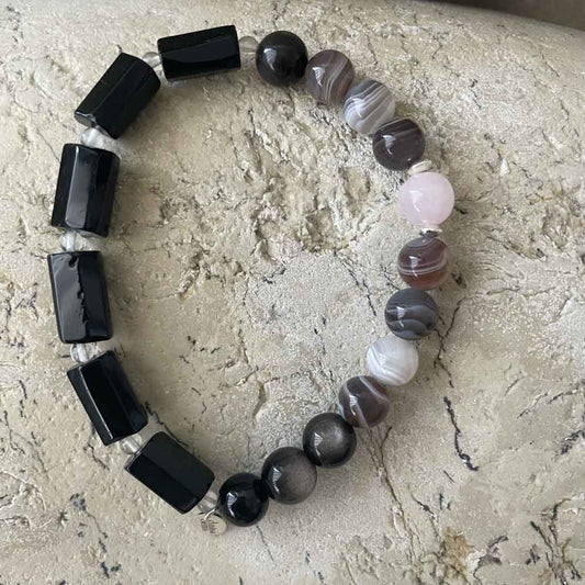 Onyx & Agate bracelet