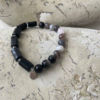 Onyx & Agate bracelet